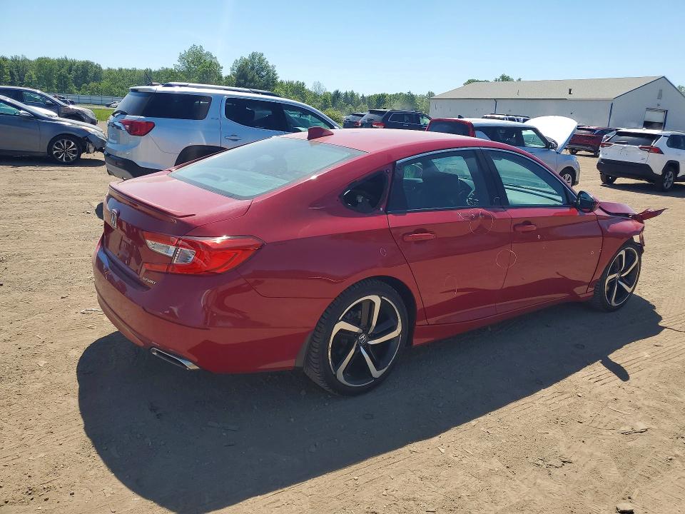 2018 Honda Accord VIN 1HGCV1F38JA182288 COPART salvage auction — FRONT END, Oh - Cert Of Title-Salvage, sold $5,800 on 2026-07-02 (photo 3)