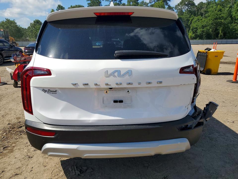 2022 Kia Telluride VIN 5XYP24HC2NG244846 COPART salvage auction — REAR END, LA - CERT OF TITLE-SALVAGE, sold $600 on 2026-07-21 (photo 6)