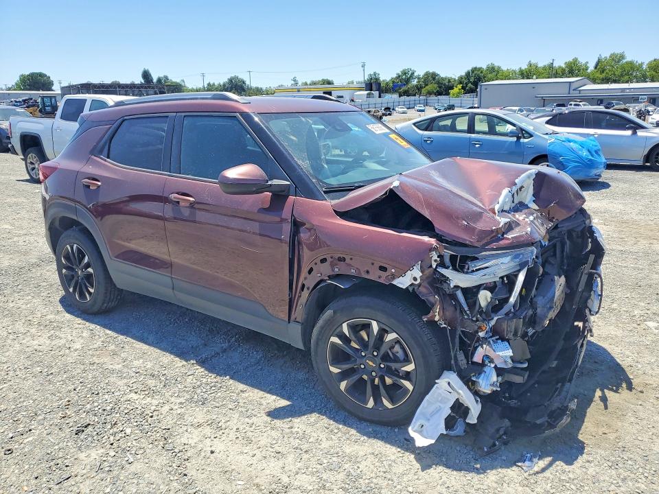 2022 Chevrolet Trailblazer VIN KL79MRSL5NB125656 COPART salvage auction — FRONT END, Ca - Salvage Certificate, sold $1,050 on 2026-07-07 (photo 4)