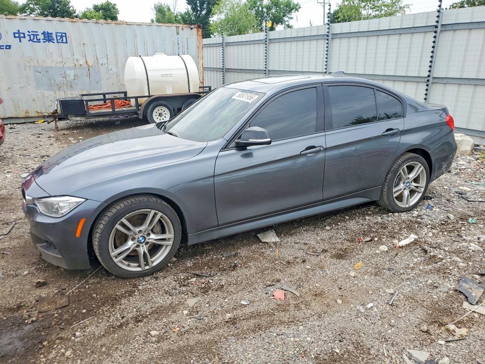 2014 BMW 3er VIN WBA3B9G53ENR90677 COPART salvage auction — SIDE, Il - Salvage Certificate, sold $3,550 on 2026-07-29 (photo 1)