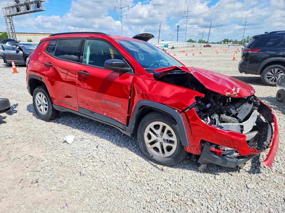 2017 Jeep Compass VIN 3C4NJCAB1HT669350 COPART salvage auction — FRONT END, Oh - Certificate Of Title, sold $125 on 2026-07-09 (photo 4)