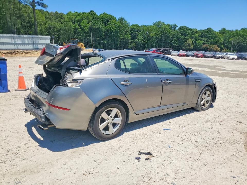 2015 Kia VIN 5XXGM4A74FG499463 COPART salvage auction — REAR END, Nc - Salvage Certificate Of Title, sold $525 on 2026-07-17 (photo 3)