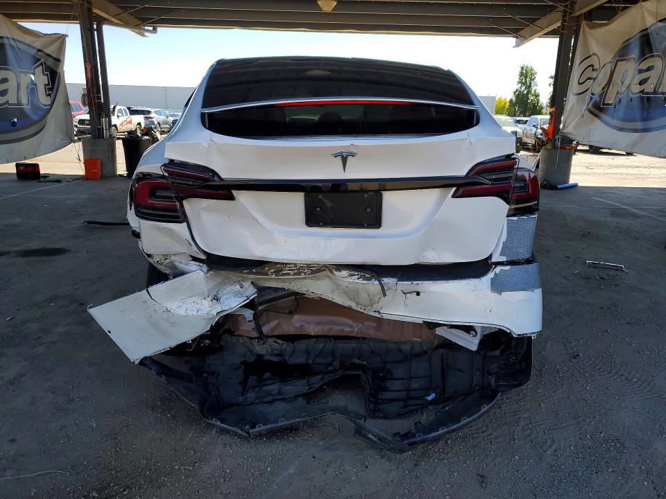 2023 Tesla Model x VIN 7SAXCAE58PF380199 COPART salvage auction — REAR END, Salvage Title, sold $11,100 on 2026-08-21 (photo 6)
