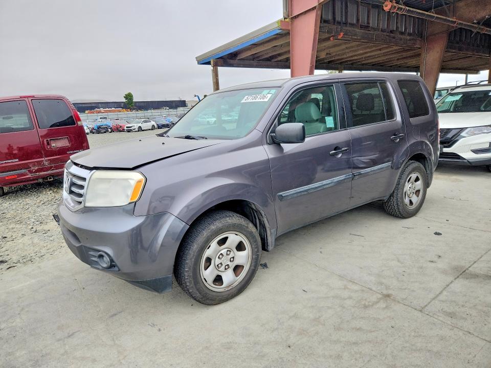 2014 Honda Pilot VIN 5FNYF3H2XEB020967 — COPART salvage auction photo