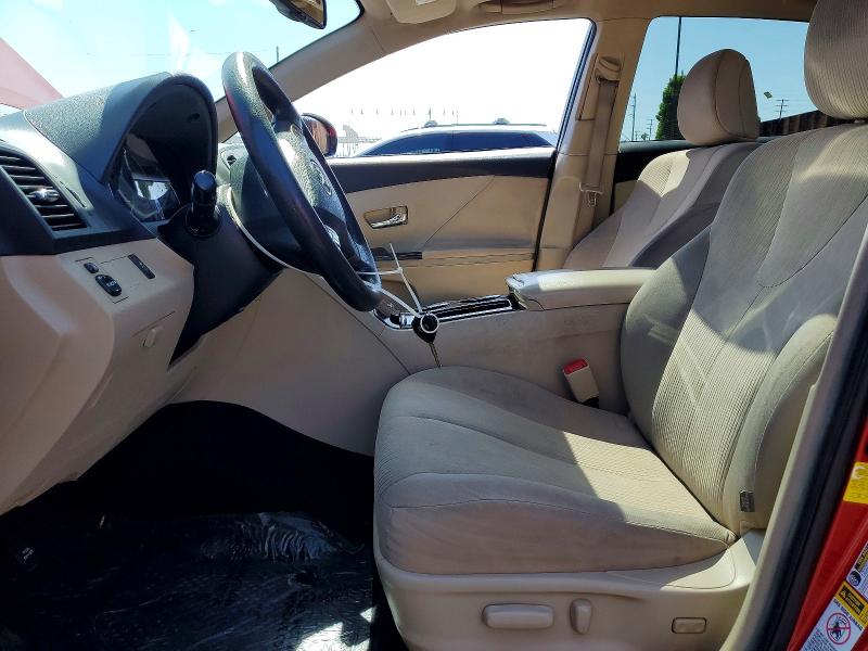 2011 Toyota Venza VIN 4T3ZA3BB5BU045227 COPART salvage auction — FRONT END, CA - SALVAGE CERTIFICATE, sold $1,800 on 2026-07-02 (photo 7)
