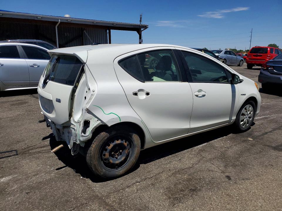 2013 Toyota VIN JTDKDTB32D1539371 COPART salvage auction — REAR END, Co - Public - Salvage Title, sold $875 on 2026-07-07 (photo 3)