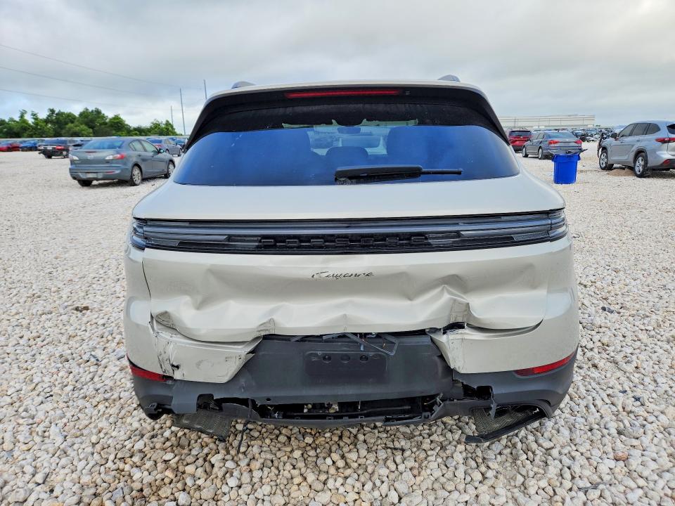 2025 Porsche Cayenne VIN WP1AA2AY7SDA02792 COPART salvage auction — REAR END, Tx - Salvage Vehicle Title, sold $48,750 on 2026-08-13 (photo 6)