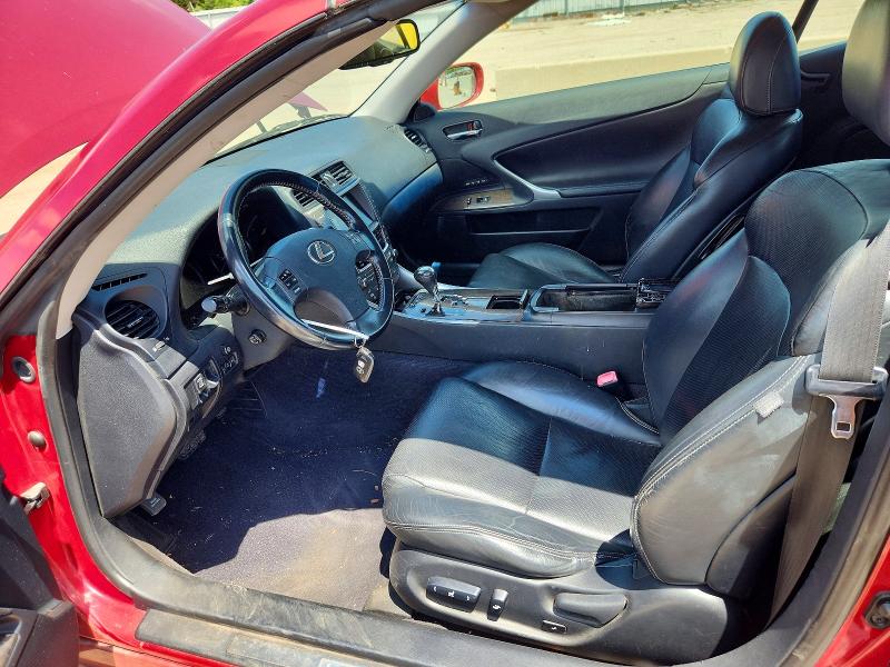 2010 Lexus Is VIN JTHFF2C29A2507517 COPART salvage auction — REAR END, Il - Salvage Certificate, sold $575 on 2026-07-28 (photo 7)