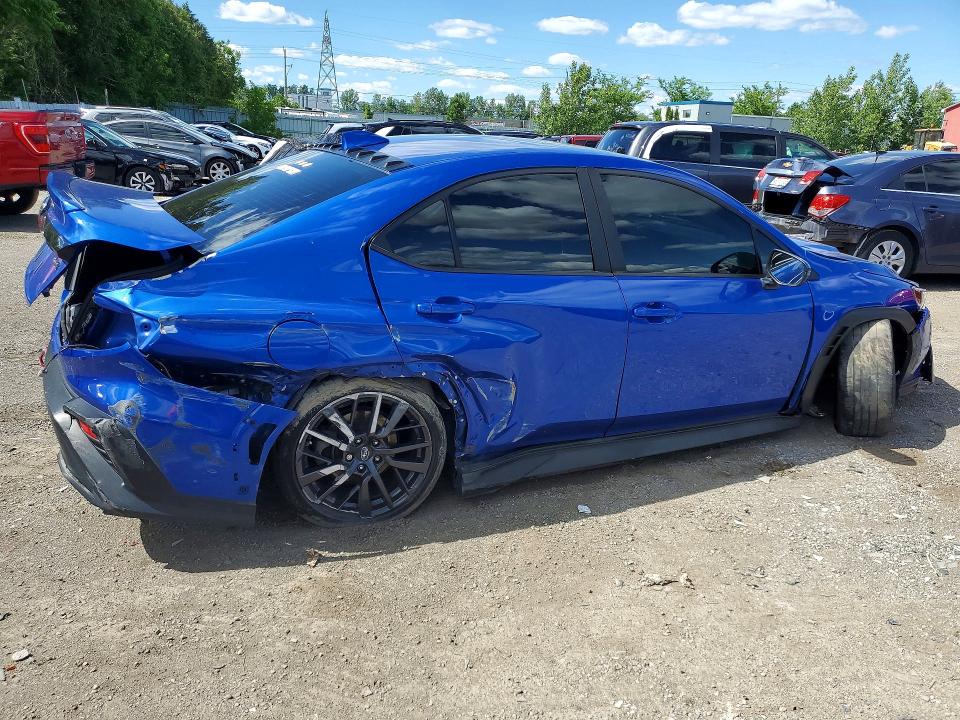 2023 Subaru Wrx VIN JF1VBAL61P9806897 COPART salvage auction — UNDERCARRIAGE, On - Permit Salvage, sold $2,250 on 2026-07-09 (photo 3)