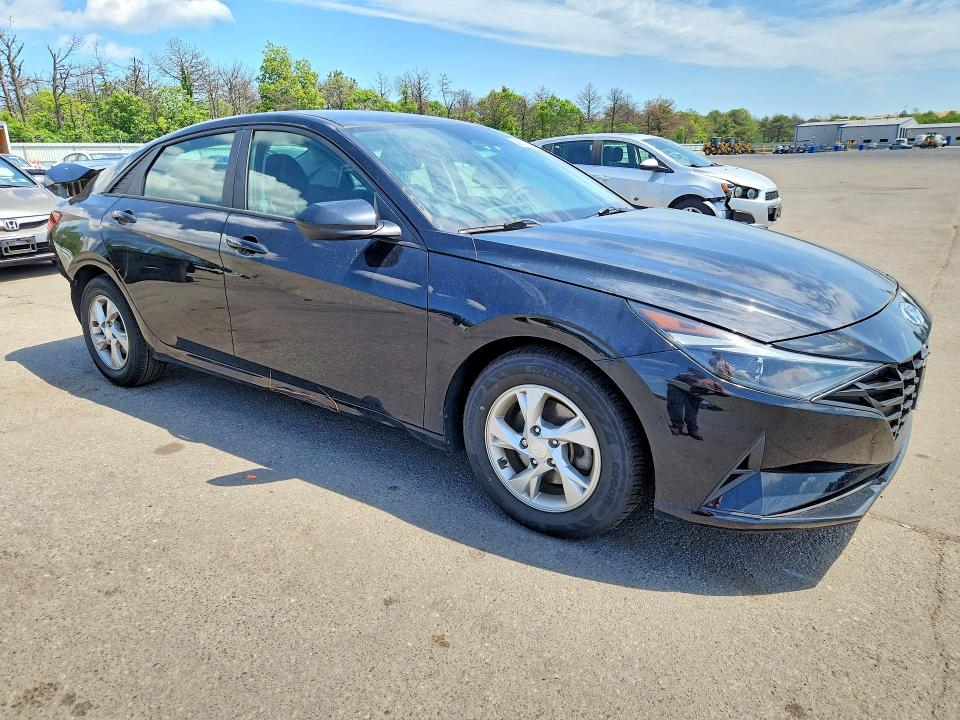 2021 Hyundai Elantra VIN KMHLL4AG5MU105165 COPART salvage auction — REAR END, Ny - Mv-907A Salvage Certificate, sold $2,800 on 2026-07-13 (photo 4)