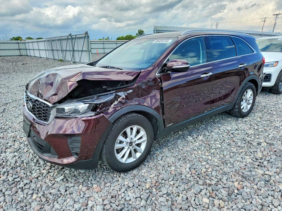 2019 Kia VIN 5XYPGDA55KG479976 COPART salvage auction — FRONT END, Wi - Certificate Of Title, sold $225 on 2026-07-13 (photo 1)
