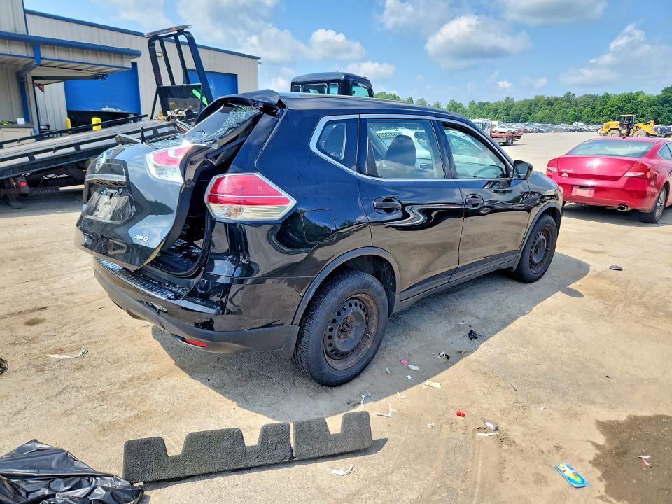 2016 Nissan Rogue VIN JN8AT2MV3GW144358 COPART salvage auction — REAR END, Pa - Certificate Of Salvage, sold $575 on 2026-07-16 (photo 3)