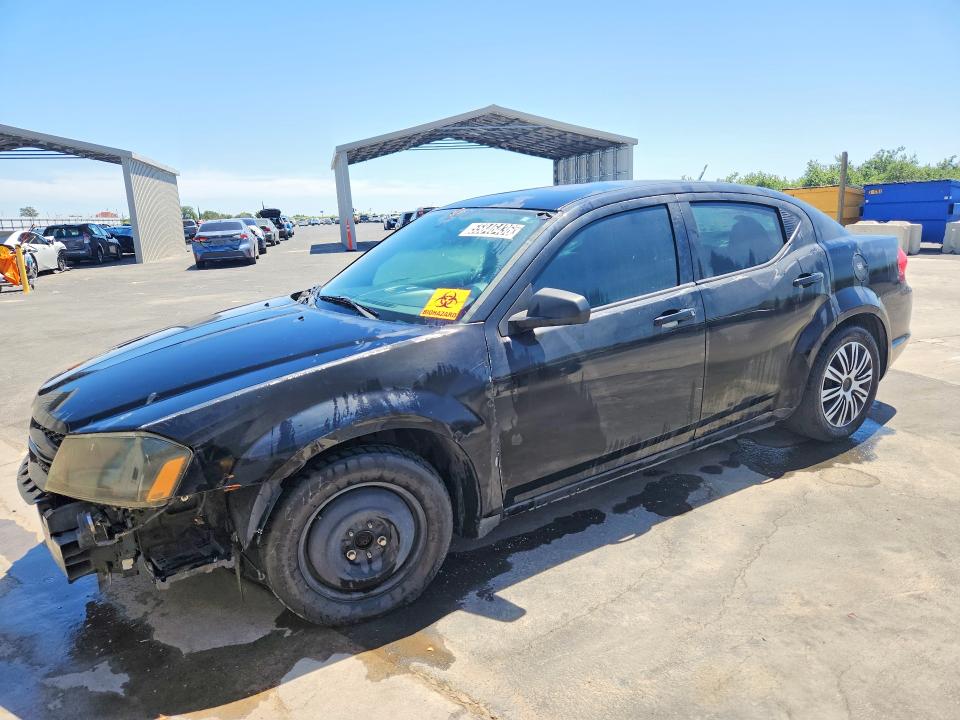 2014 Dodge Avenger VIN 1C3CDZAB5EN127976 COPART salvage auction — FRONT END, Ca - Certificate Of Title, sold $60 on 2026-07-23 (photo 1)