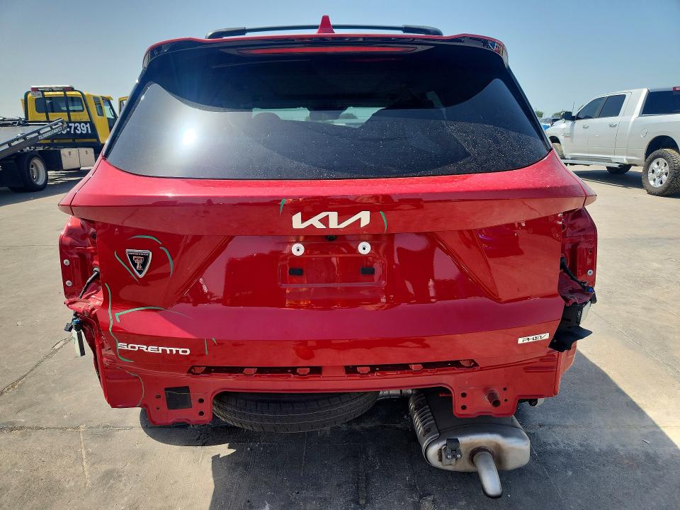 2023 Kia Sorento VIN KNDRMDLH2P5206759 COPART salvage auction — REAR END, Tx - Salvage Vehicle Title, sold $11,200 on 2026-07-09 (photo 6)