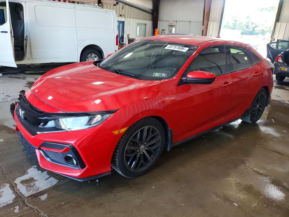 2021 Honda Civic VIN SHHFK7H41MU202338 COPART salvage auction — FRONT END, Pa - Certificate Of Salvage, sold $5,200 on 2026-07-08 (photo 1)