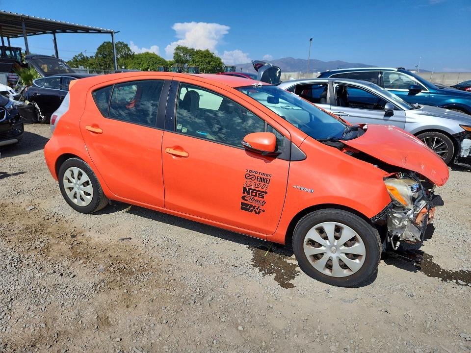 2012 Toyota Prius VIN JTDKDTB30C1005543 COPART salvage auction — FRONT END, CA - SALVAGE CERTIFICATE, sold $325 on 2026-07-24 (photo 4)