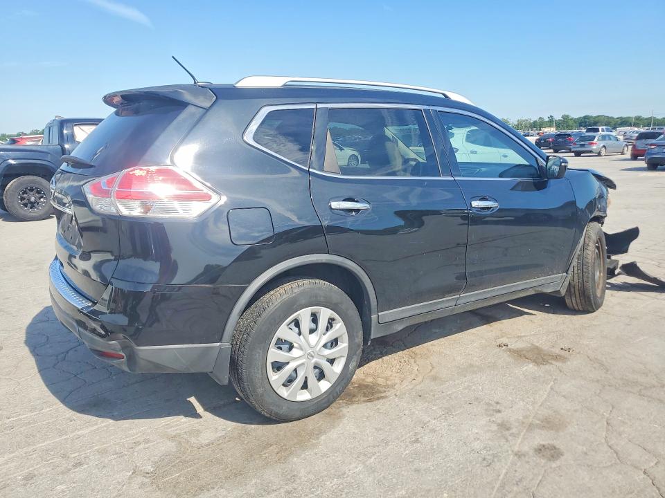 2016 Nissan Rogue VIN KNMAT2MT9GP625767 COPART salvage auction — FRONT END, Tn - Salvage Certificate, sold $600 on 2026-07-29 (photo 3)