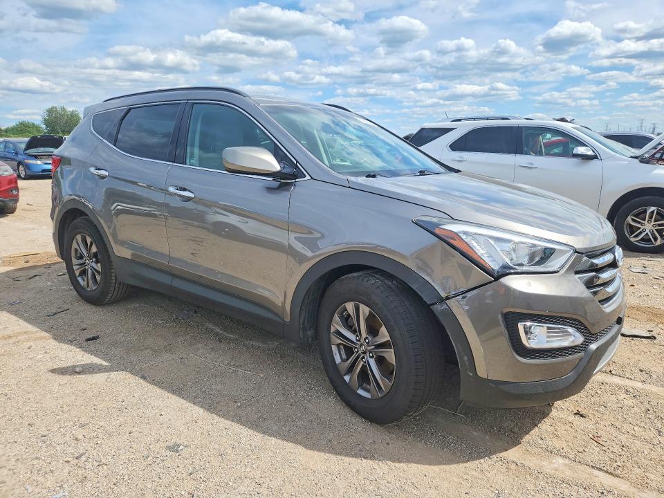 2013 Hyundai Santa fe VIN 5XYZU3LB2DG002309 COPART salvage auction — FRONT END, Il - Salvage Certificate, sold $2,450 on 2026-07-21 (photo 4)