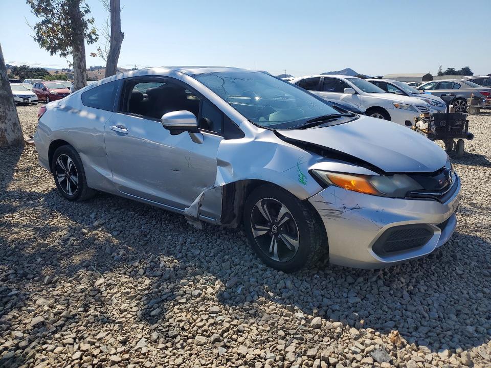 2015 Honda Civic VIN 2HGFG3B80FH520991 COPART salvage auction — FRONT END, Ca - Salvage Certificate, sold $1,800 on 2026-07-02 (photo 4)