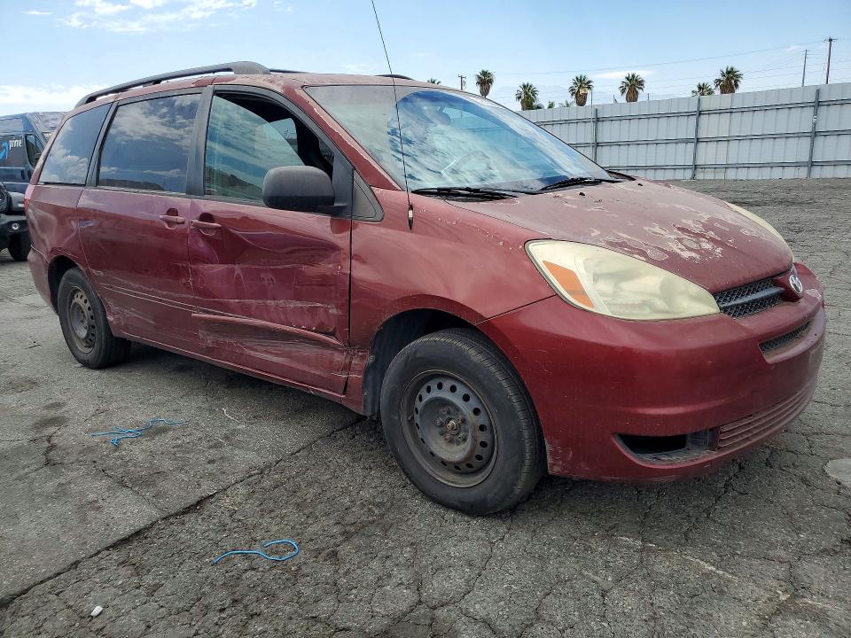 2004 Toyota Sienna VIN 5TDZA23C94S079581 COPART salvage auction — SIDE, Ca - Salvage Certificate, sold $725 on 2026-07-02 (photo 4)
