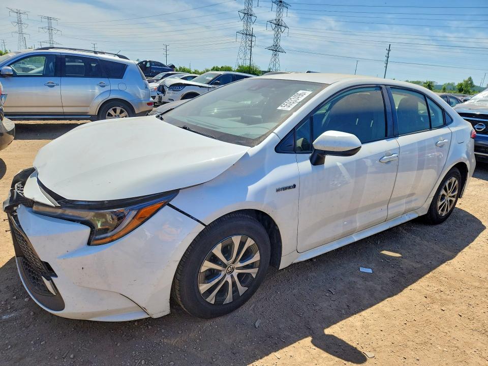 2021 Toyota Corolla VIN JTDEAMDE8MJ004281 COPART salvage auction — FRONT END, Il - Salvage Certificate, sold $5,200 on 2026-07-09 (photo 1)