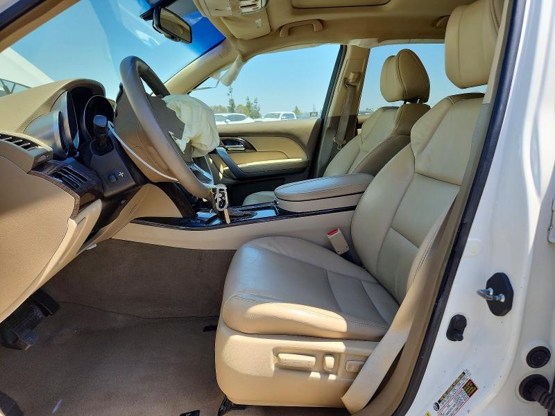 2010 Acura Mdx VIN 2HNYD2H69AH530759 COPART salvage auction — FRONT END, Ca - Salvage Certificate, sold $975 on 2026-07-28 (photo 7)