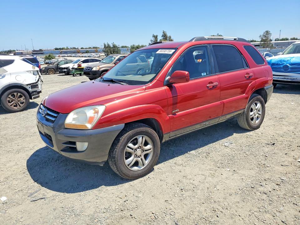 2005 Kia Sportage VIN KNDJE723457107833 COPART salvage auction — REAR END, Ca - Salvage Certificate, sold $350 on 2026-07-21 (photo 1)
