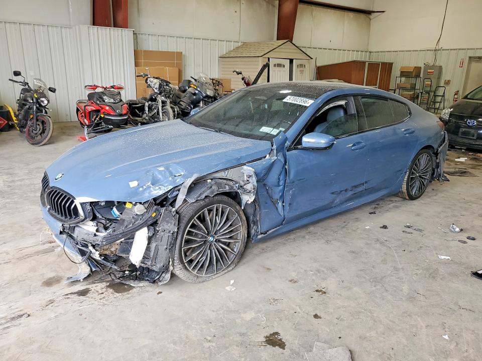 2021 BMW M8 VIN WBAGV8C02MCG42752 COPART salvage auction — FRONT END, Ny - Mv-907A Salvage Certificate, sold $15,900 on 2026-07-13 (photo 1)