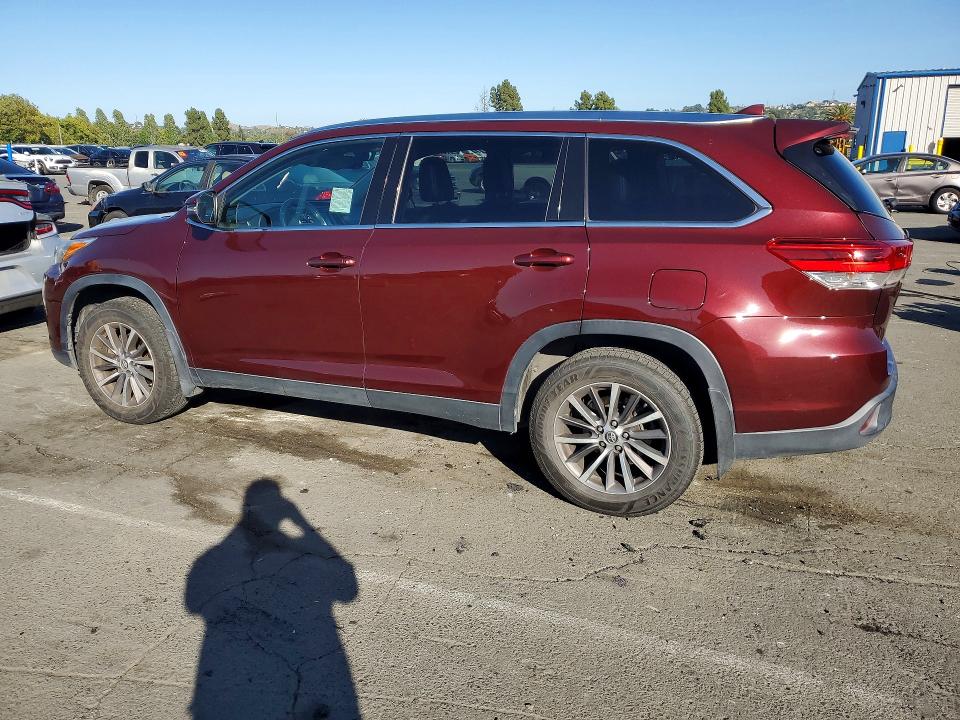2019 Toyota VIN 5TDJZRFH0KS970149 COPART salvage auction — REAR END, Ca - Salvage Certificate, sold $8,200 on 2026-07-24 (photo 2)