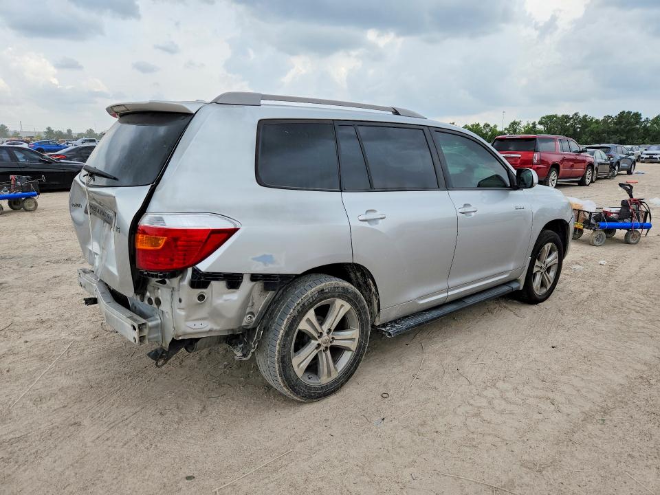 2009 Toyota Highlander VIN JTEDS43A892084458 COPART salvage auction — REAR END, Tx - Salvage Vehicle Title, sold $2,700 on 2026-07-24 (photo 3)