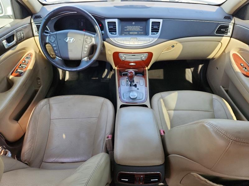 2014 Hyundai Genesis VIN KMHGC4DH2EU262532 COPART salvage auction — HAIL, Ok - Certificate Of Title (P), sold $700 on 2026-07-06 (photo 8)