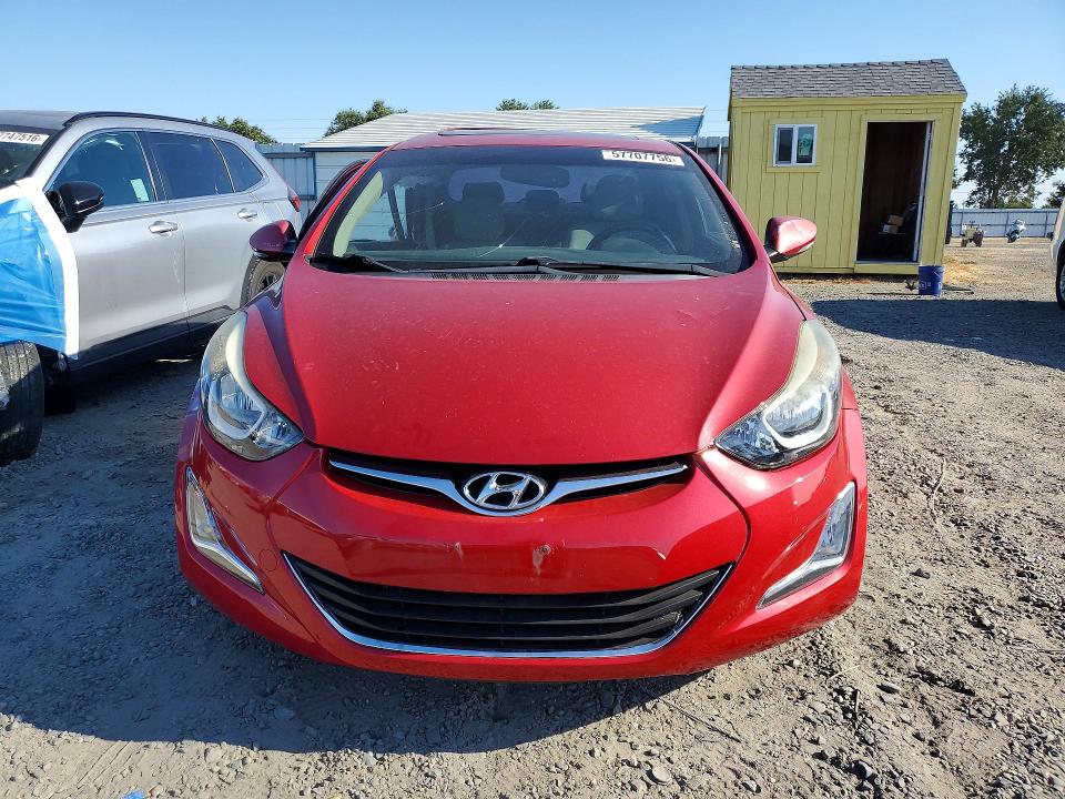 2016 Hyundai Elantra VIN KMHDH4AE1GU491317 COPART salvage auction — SIDE, CA - SALVAGE CERTIFICATE, sold $1,050 on 2026-07-14 (photo 5)