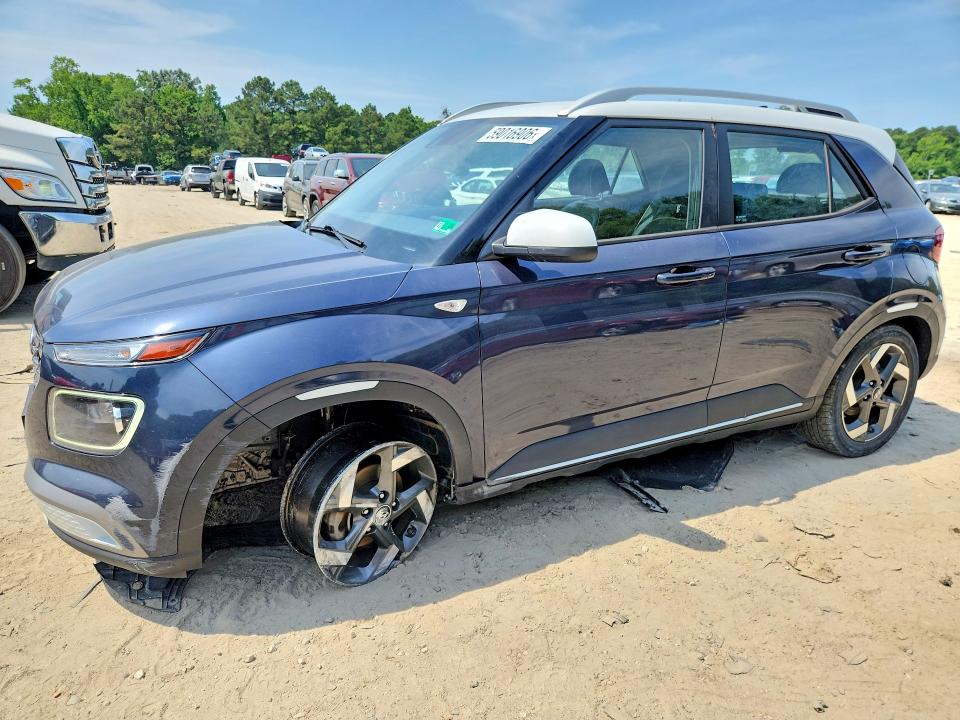 2022 Hyundai Venue VIN KMHRC8A37NU209415 COPART salvage auction — FRONT END, VA - CERT OF TITLE - SALVAGE, sold $575 on 2026-07-21 (photo 1)