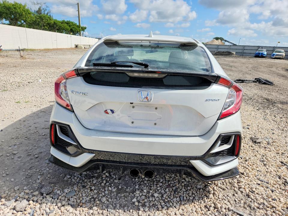 2021 Honda Civic VIN SHHFK7H43MU215463 COPART salvage auction — FRONT END, Fl - Cert Of Title Slvg Rebuildable, sold $2,150 on 2026-07-29 (photo 6)