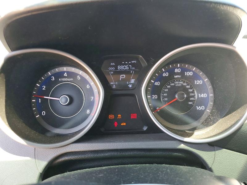 2012 Hyundai VIN KMHDH4AEXCU213610 COPART salvage auction — FRONT END, Ca - Salvage Certificate, sold $1,200 on 2026-07-24 (photo 9)