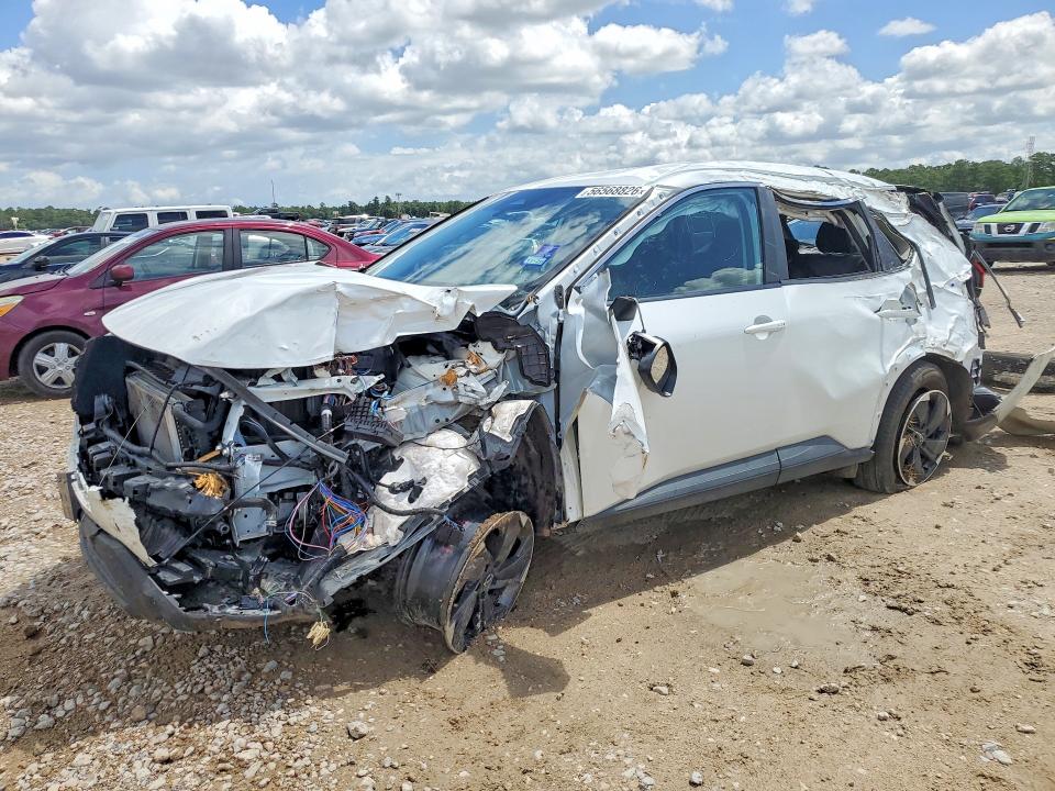 2025 Nissan Rogue VIN JN8BT3BA8SW344008 COPART salvage auction — ROLLOVER, TX - SALVAGE VEHICLE TITLE (P), sold $1,250 on 2026-07-17 (photo 1)