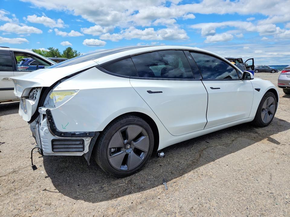 2021 Tesla Model 3 VIN 5YJ3E1EA6MF091739 COPART salvage auction — REAR END, Pa - Certificate Of Salvage, sold $6,900 on 2026-07-31 (photo 3)