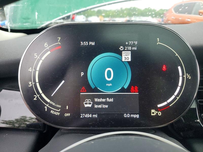 2024 Mini Cooper VIN WMW53DH07R2W04975 COPART salvage auction — FRONT END, Ny - Mv-907A Salvage Certificate, sold $3,400 on 2026-07-22 (photo 9)