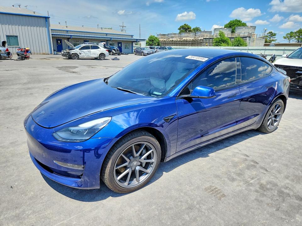 2022 Tesla Model 3 VIN 5YJ3E1EB2NF278700 COPART salvage auction — REAR END, Il - Salvage Certificate, sold $9,700 on 2026-07-06 (photo 1)