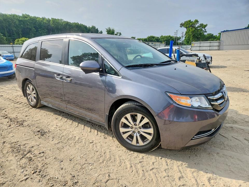 2014 Honda Odyssey VIN 5FNRL5H60EB036901 COPART salvage auction — FRONT END, Wv - Certificate Of Title (P), sold $1,400 on 2026-07-04 (photo 4)