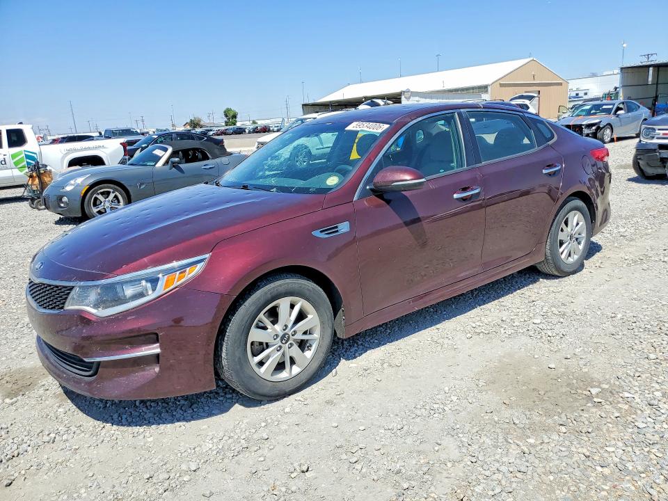 2018 Kia Optima VIN 5XXGT4L38JG229920 COPART salvage auction — HAIL, Co - Certificate Of Title, sold $2,450 on 2026-07-21 (photo 1)