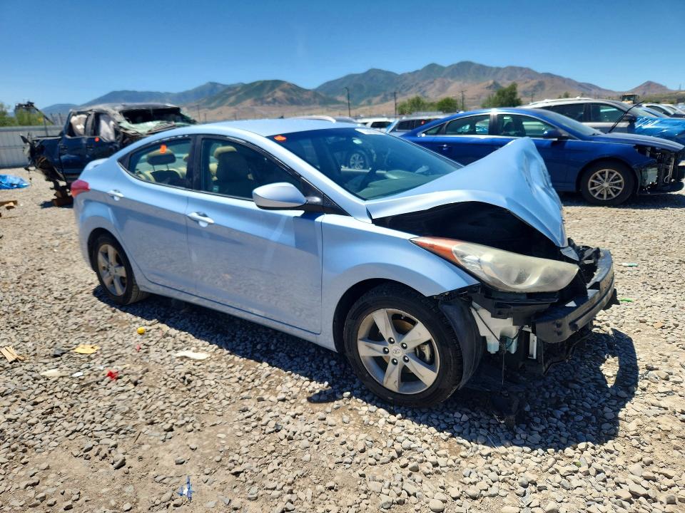 2013 Hyundai Elantra VIN KMHDH4AE9DU848092 COPART salvage auction — FRONT END, Ut - Salvage Certificate, sold $350 on 2026-07-24 (photo 4)