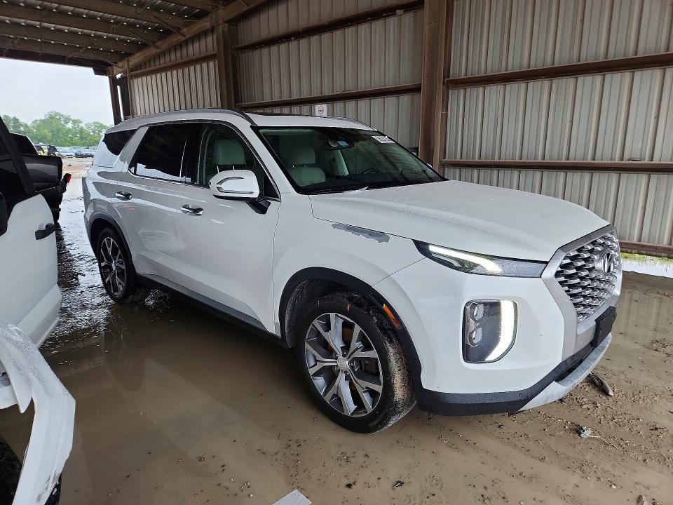 2021 Hyundai Palisade VIN KM8R44HE4MU312674 COPART salvage auction — WATER/FLOOD, Tx - Salvage Title-Flood Damage, sold $4,850 on 2026-07-31 (photo 4)