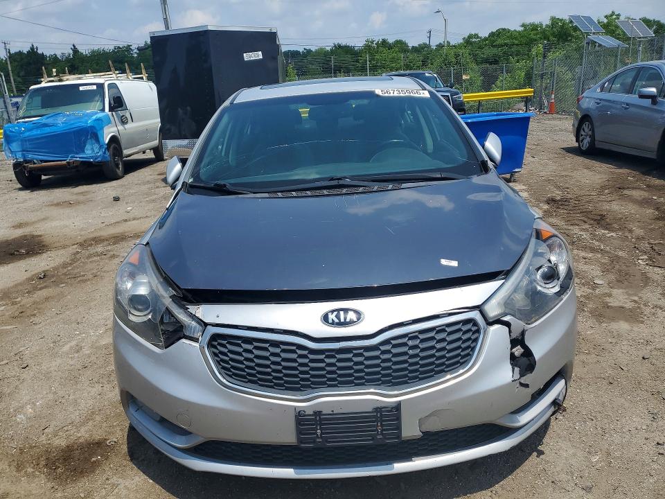 2016 Kia Forte VIN KNAFZ4A85G5569951 COPART salvage auction — FRONT END, Salvage Title, sold $700 on 2026-07-09 (photo 5)