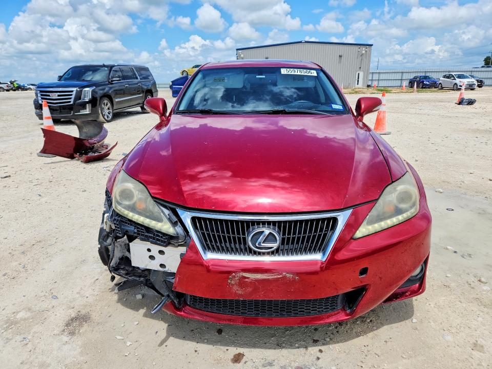 2011 Lexus Is VIN JTHBF5C22B5138757 COPART salvage auction — REAR END, Tx - Salvage Vehicle Title, sold $875 on 2026-07-09 (photo 5)