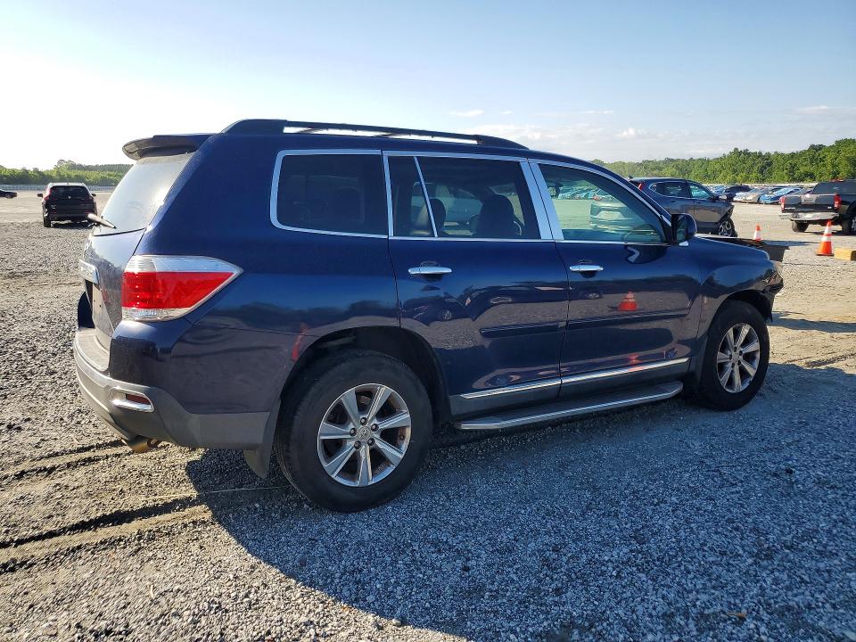 2013 Toyota Highlander VIN 5TDZK3EH6DS120812 COPART salvage auction — FRONT END, SC - CERT OF TITLE-SALVAGE, sold $2,050 on 2026-07-13 (photo 3)