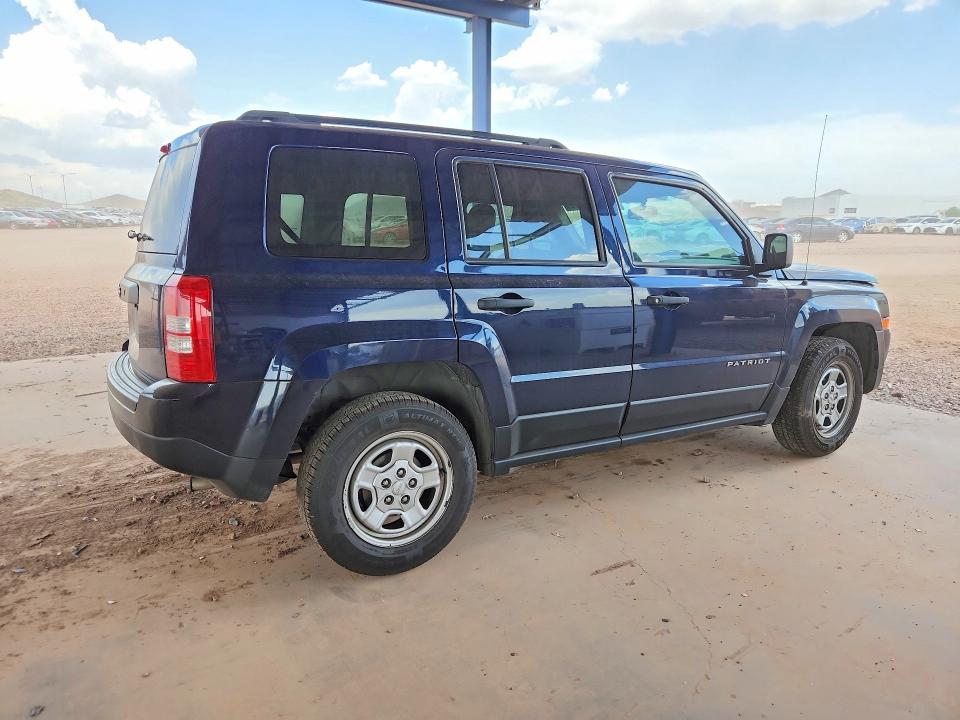 2017 Jeep Liberty (patriot) VIN 1C4NJPBB9HD136321 COPART salvage auction — FRONT END, Az - Cert Of Title - Salvage, sold $1,350 on 2026-07-09 (photo 3)