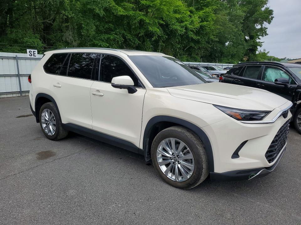 2024 Toyota Highlander VIN 5TDAAAB59RS018202 COPART salvage auction — FRONT END, Id - Salvage Certificate Of Title, sold $32,500 on 2026-07-07 (photo 4)