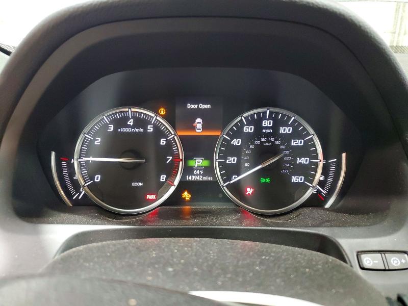 2016 Acura VIN 19UUB3F54GA001125 COPART salvage auction — SIDE, Tn - Salvage Certificate, sold $2,300 on 2026-09-01 (photo 9)