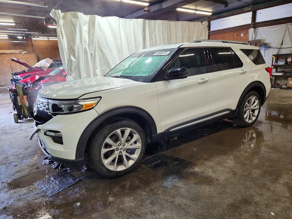 2021 Ford Explorer VIN 1FM5K8HC5MGA21660 COPART salvage auction — FRONT END, Pa - Certificate Of Salvage, sold $6,300 on 2026-07-03 (photo 1)